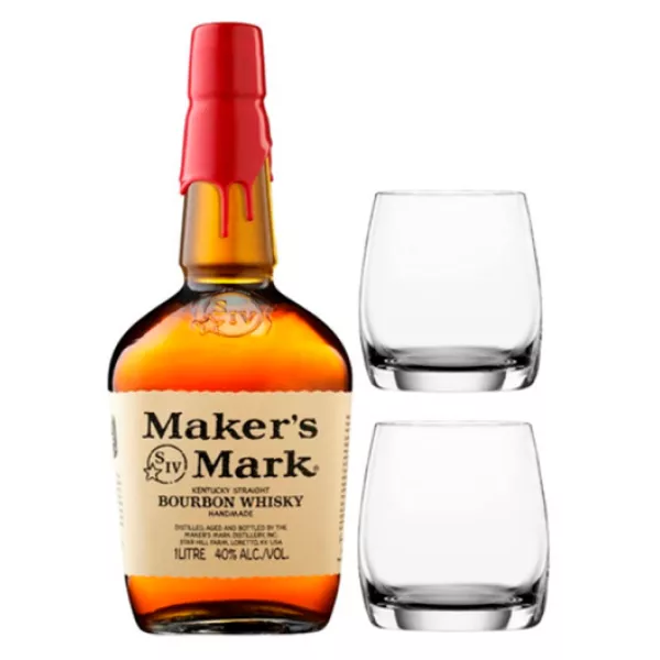 MAKERS MARK + 2 COPAS