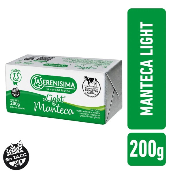 MANTECA LA SERENISIMA LIGHT