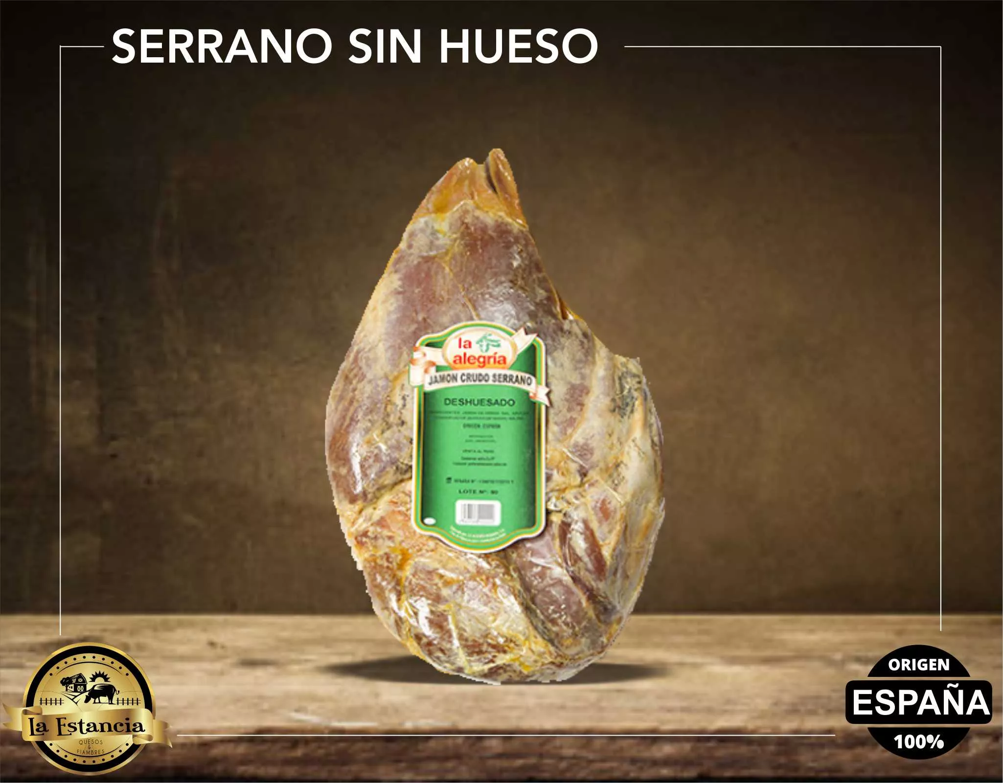 JAMON CRUDO ESPAÑOL 12 MESES SIN HUESO 3 TORICOS