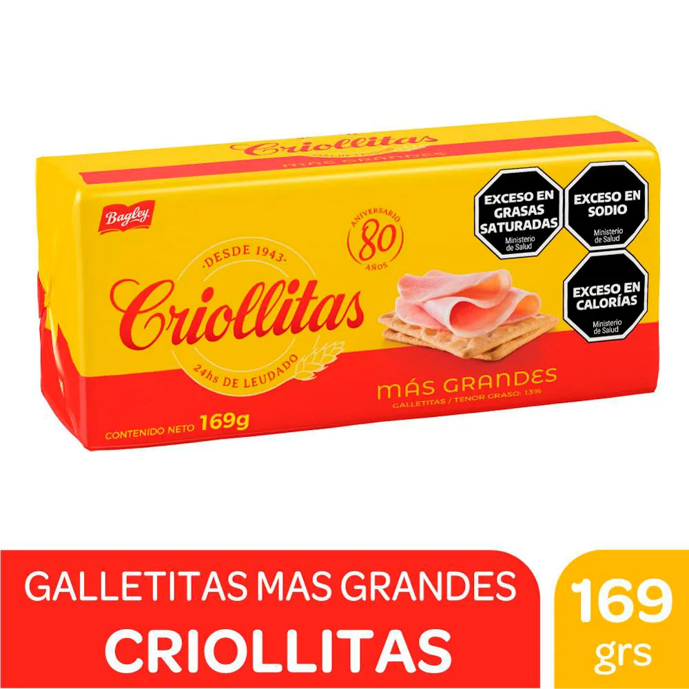 GALLETITAS CRIOLLITAS GDES (169grs)