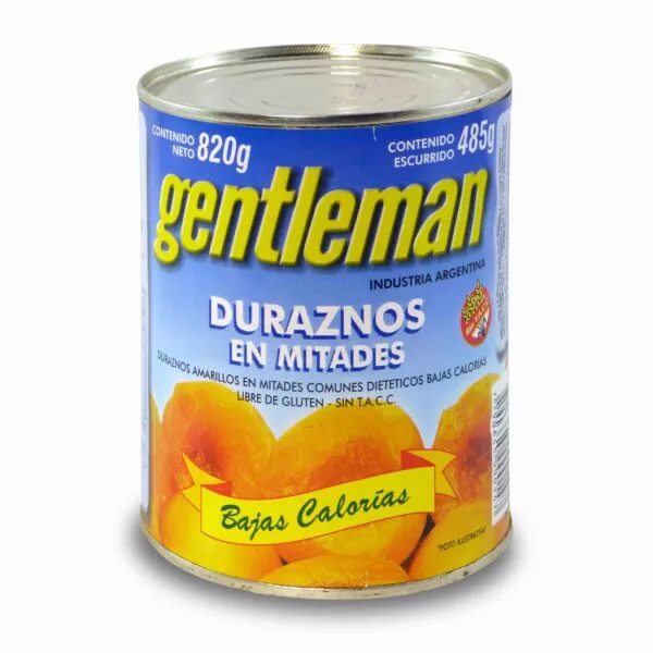 DURAZNOS GENTLEMAN X 800 BAJAS CALORIAS